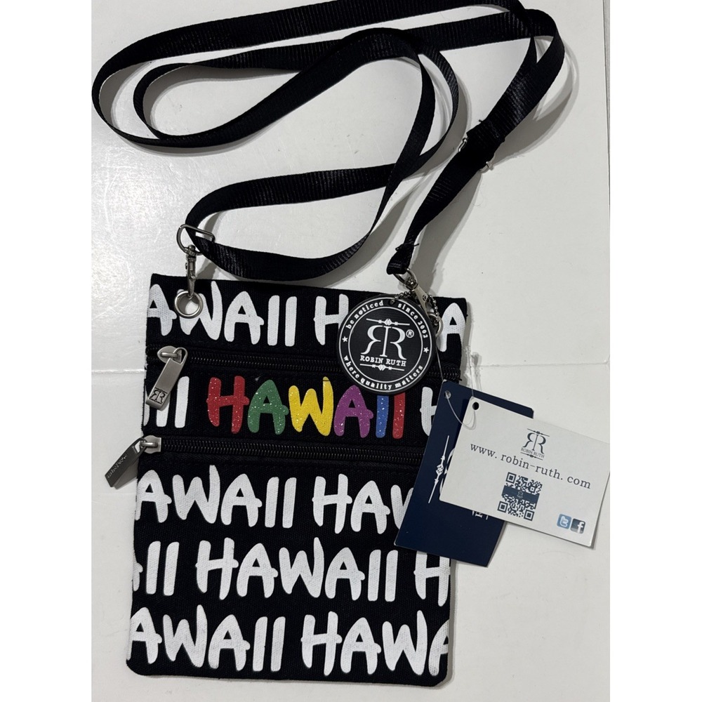 Robin Ruth Purse Bag 2 Zipper Pockets HAWAII Size 8" x 6.5" New Tags